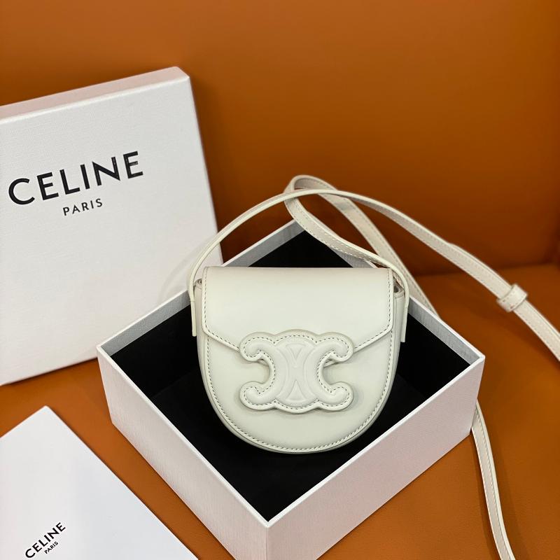 Celine Shoulder Handbag 10J303 white